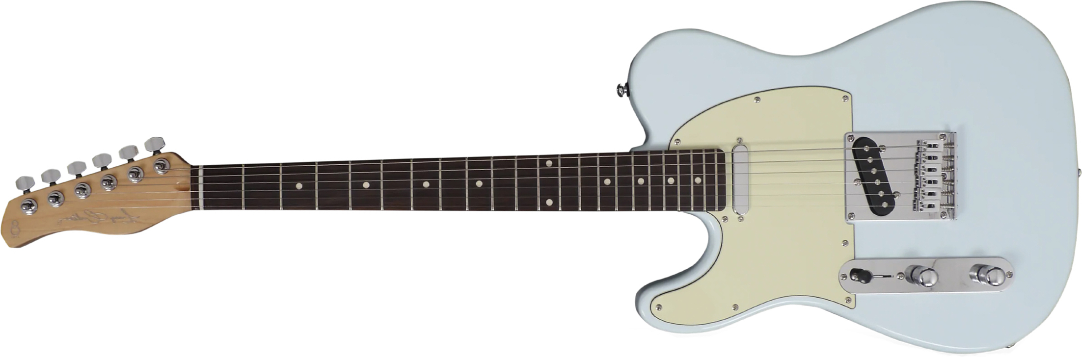 Sire Larry Carlton T3 Lh Signature Gaucher 2s Ht Rw - Sonic Blue - Linkshandige elektrische gitaar - Main picture