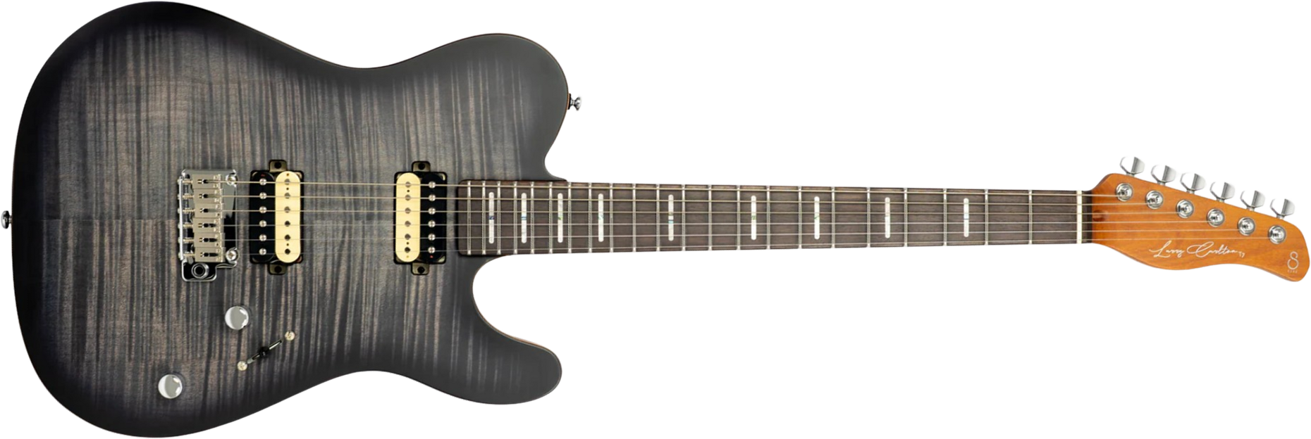 Sire Larry Carlton T7 Fm New Gen 2h Trem Rw - Transparent Black - Televorm elektrische gitaar - Main picture
