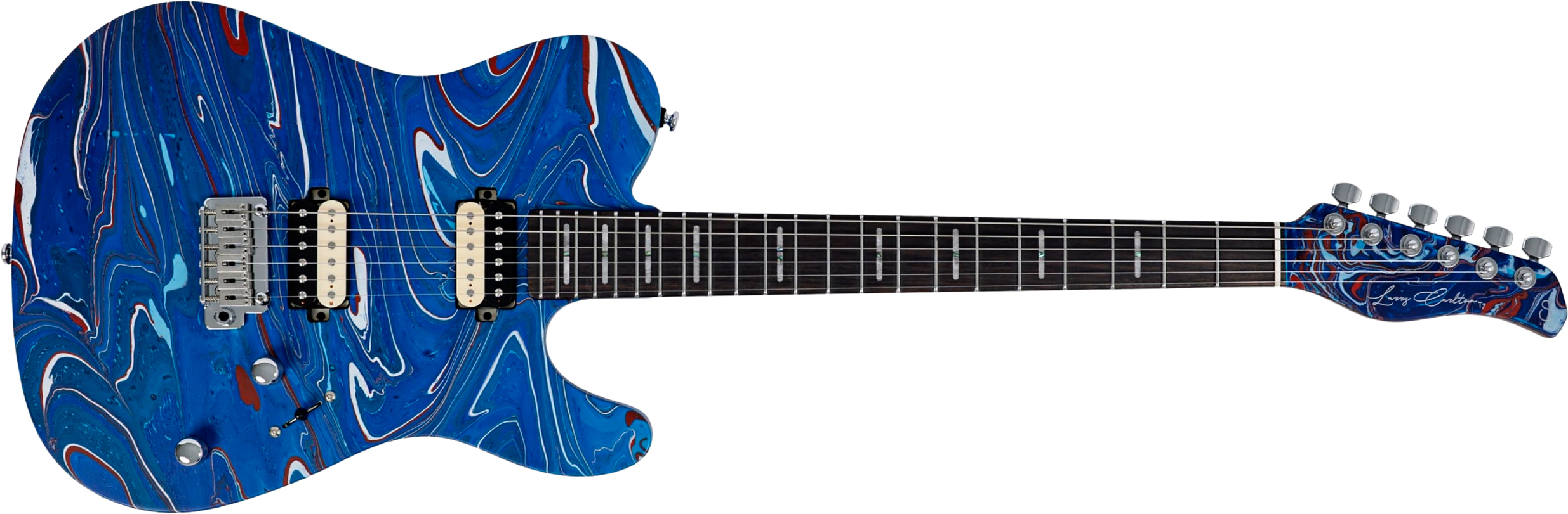 Sire Larry Carlton T7 Sw 2h Trem Rw - Blue Swirl - Televorm elektrische gitaar - Main picture