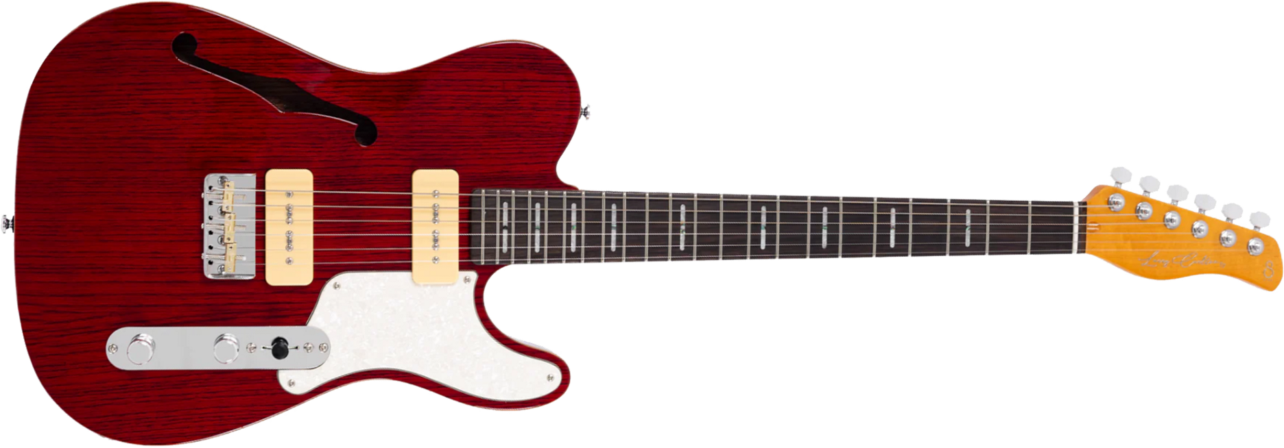 Sire Larry Carlton T7tm Signature 2s P90 Ht Rw - See Through Red - Televorm elektrische gitaar - Main picture