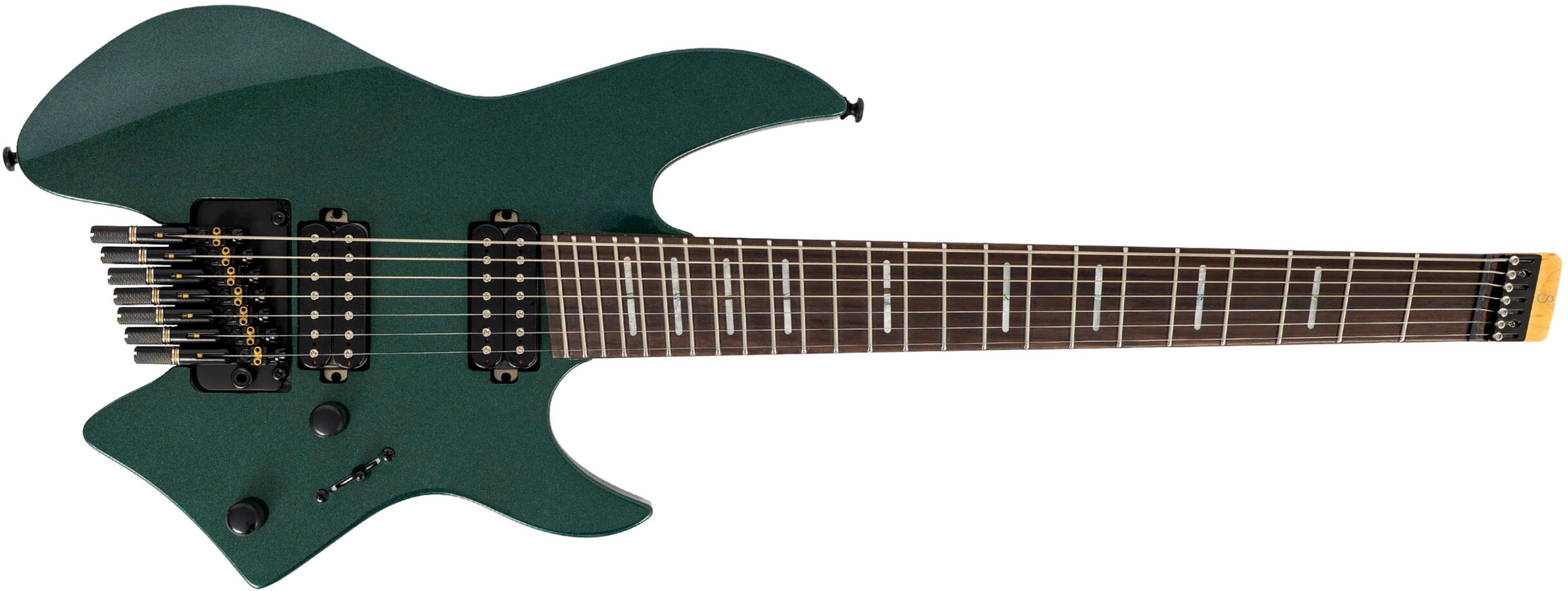 Sire Larry Carlton X6 Headless 7c Multiscale 2h Trem Rw - Metallic Green - Multi-scale gitaar - Main picture