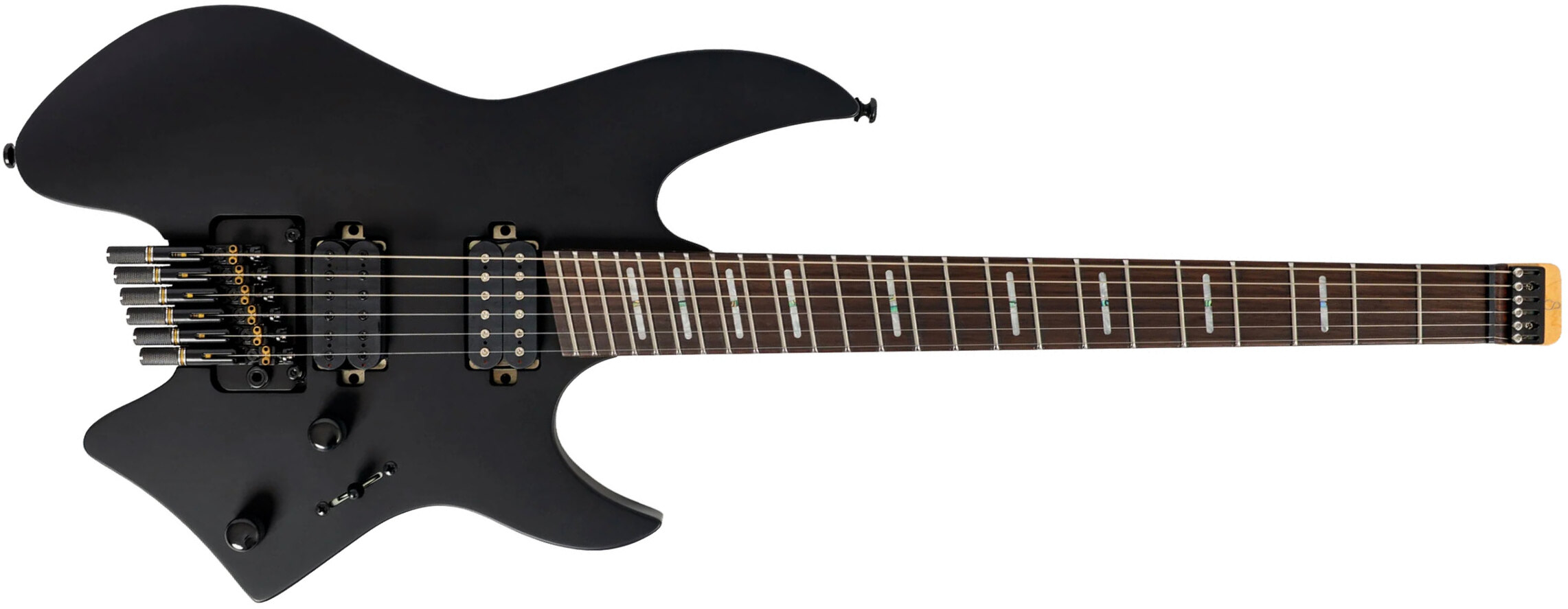 Sire Larry Carlton X6 Headless Multiscale 2h Trem Rw - Black Satin - Multi-scale gitaar - Main picture
