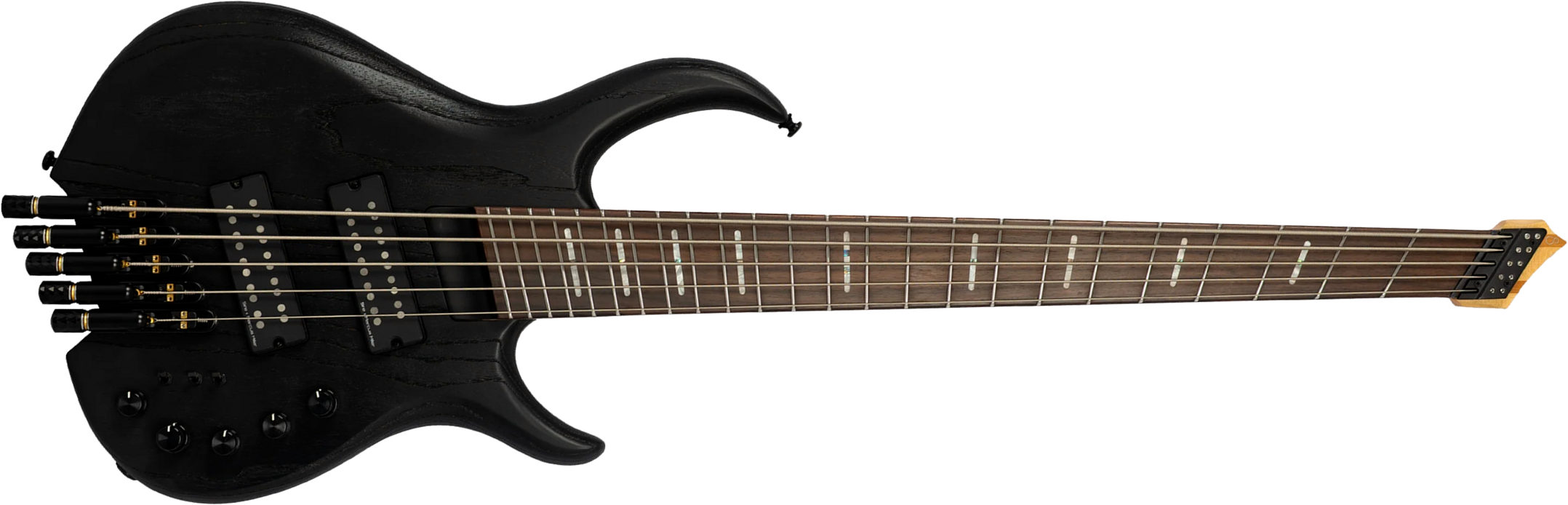 Sire Marcus Miller M6 Headless 5st Multiscale 5c Active Rw - Black - Solid body elektrische bas - Main picture