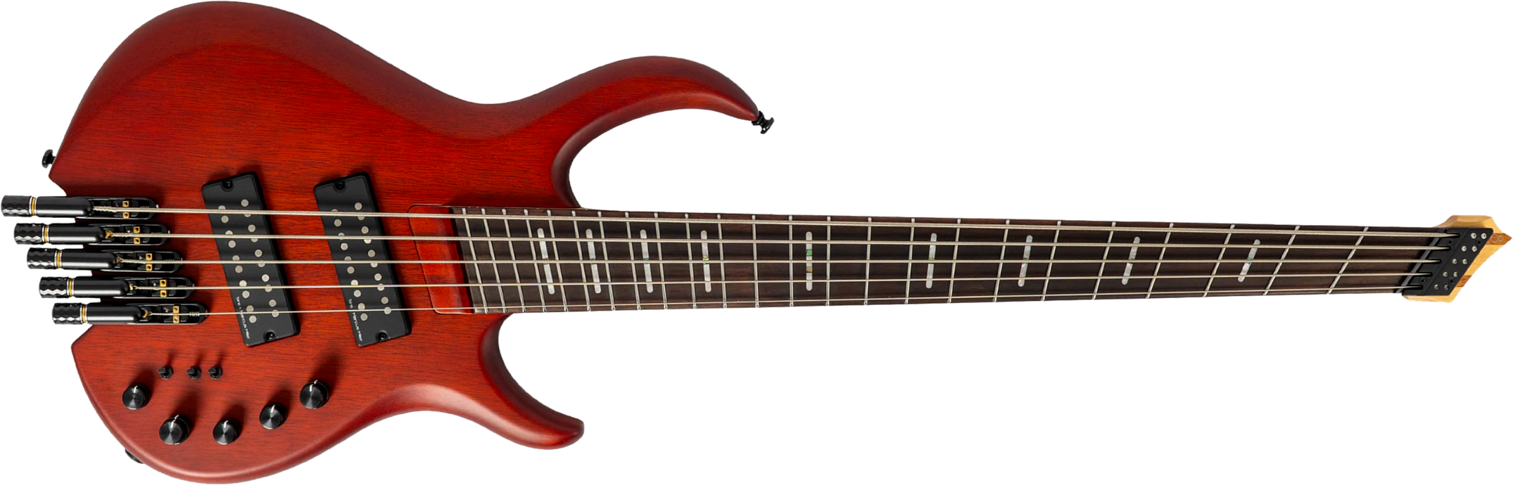 Sire Marcus Miller M6 Headless 5st Multiscale 5c Active Rw - Mahogany Satin - Solid body elektrische bas - Main picture