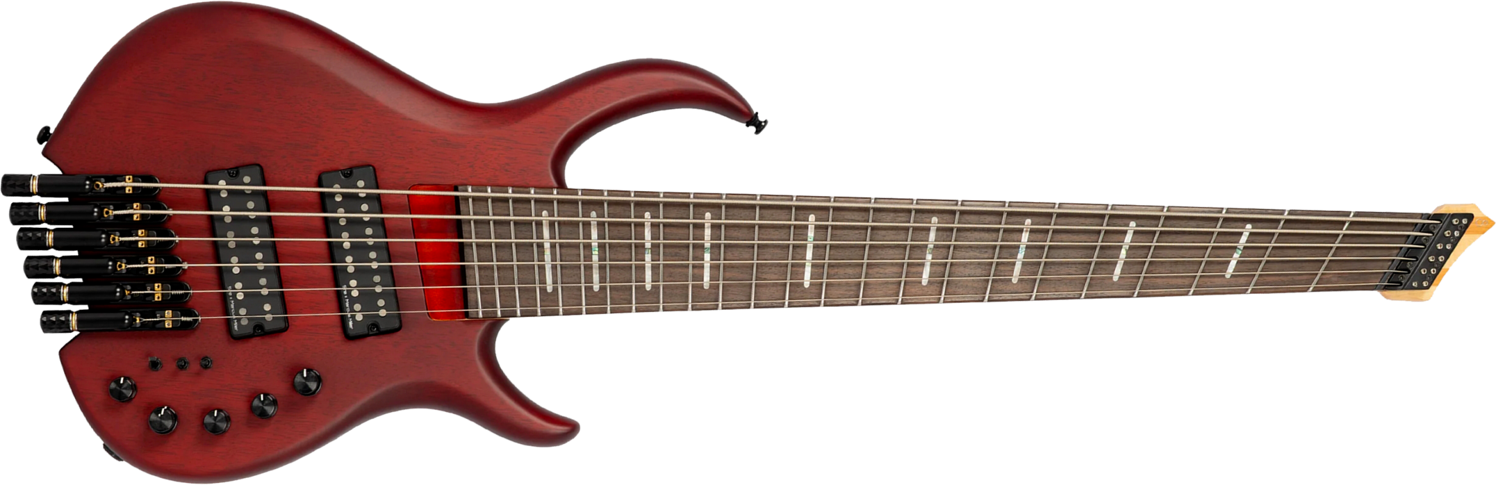 Sire Marcus Miller M6 Headless 6st Multiscale 6c Active Rw - Mahogany Satin - Solid body elektrische bas - Main picture