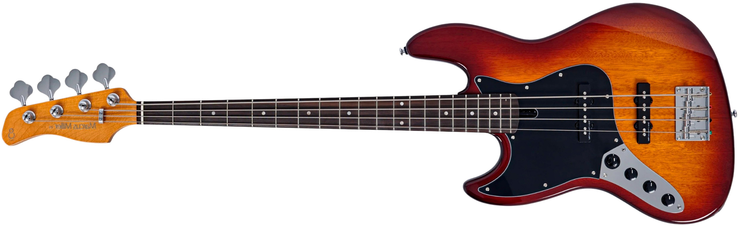 Sire Marcus Miller V3 New Gen 4st Lh Gaucher Active Rw - Tobacco Sunburst Satin - Solid body elektrische bas - Main picture