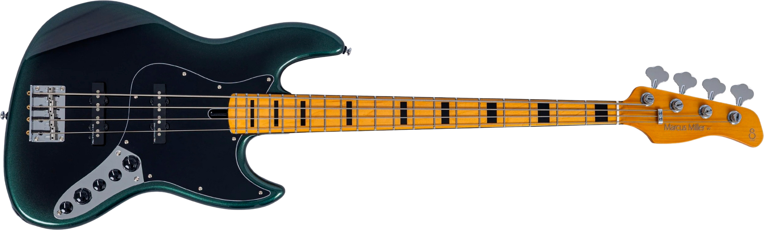 Sire Marcus Miller V7 Alder New Gen 4st 4c Active Eb - Dark Forest - Solid body elektrische bas - Main picture