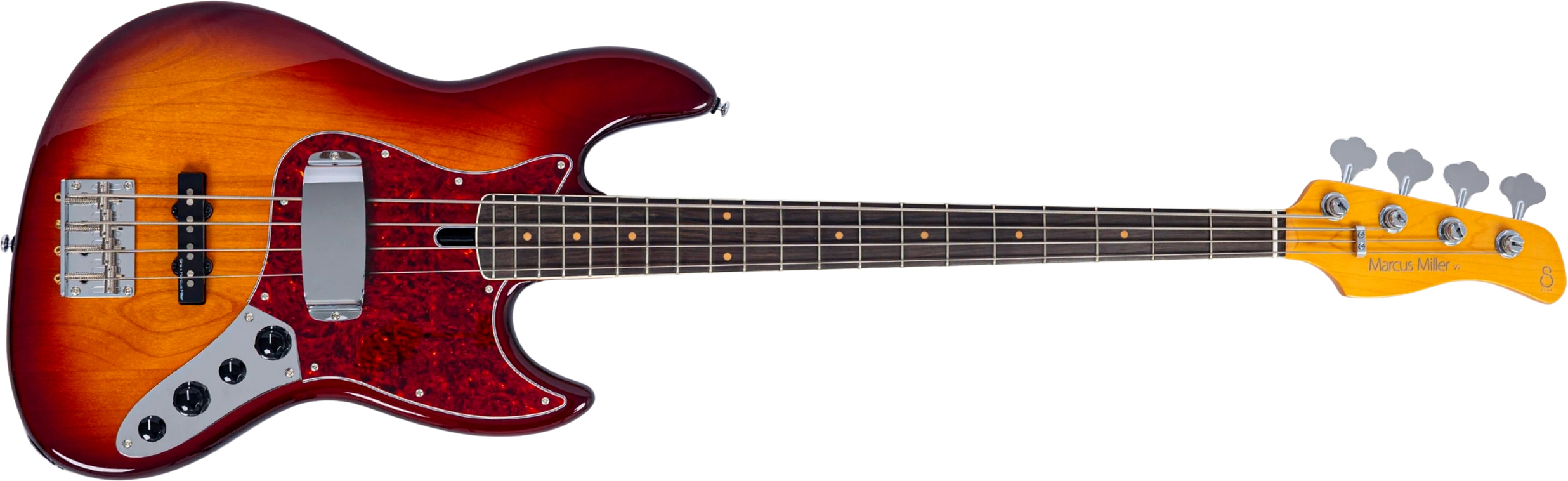 Sire Marcus Miller V7 Vintage New Gen 4st 4c Active Eb - Tobacco Sunburst - Solid body elektrische bas - Main picture