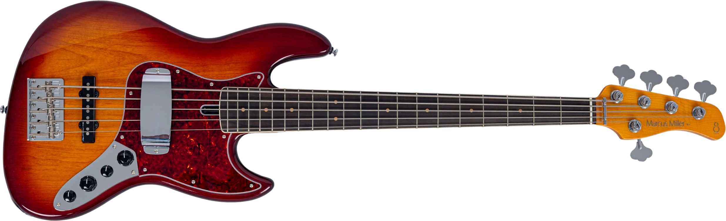 Sire Marcus Miller V7 Vintage New Gen 5st 5c Active Mn - Tobacco Sunburst - Solid body elektrische bas - Main picture