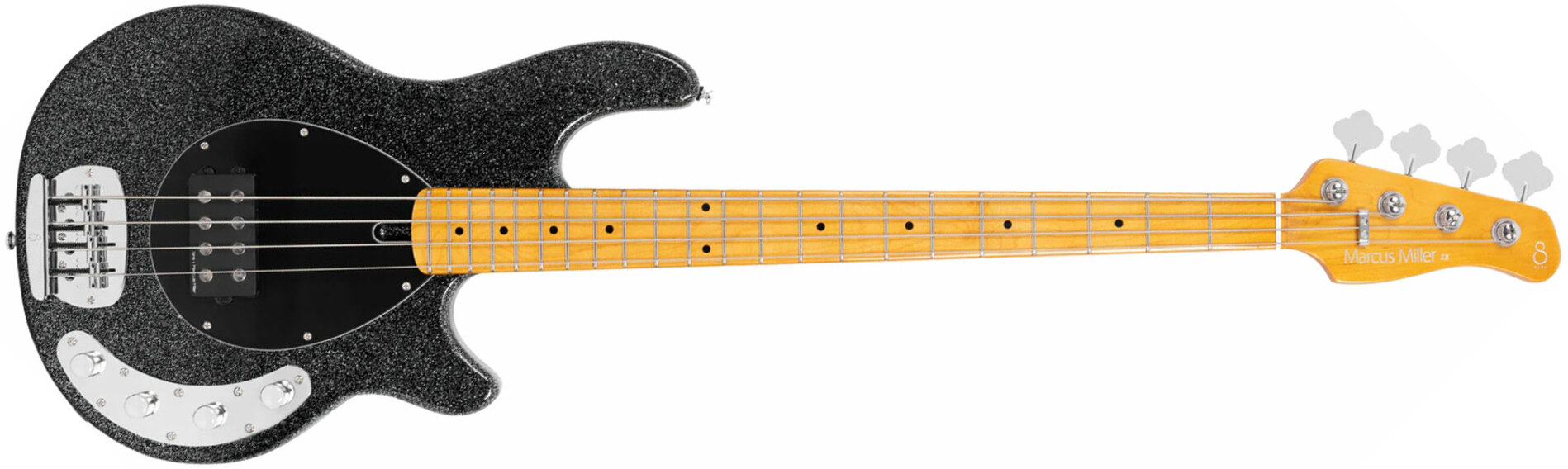 Sire Marcus Miller Z3 4st 4c Active Mn - Sparkle Black - Solid body elektrische bas - Main picture