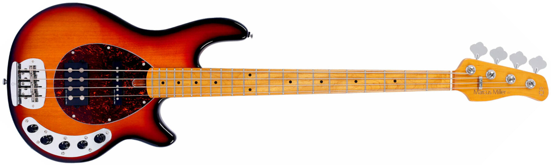 Sire Marcus Miller Z7 Alder 4st 4c Active Mn - 3 Tone Sunburst - Solid body elektrische bas - Main picture