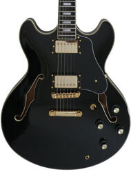 Semi hollow elektriche gitaar Sire Larry Carlton H7 - Black