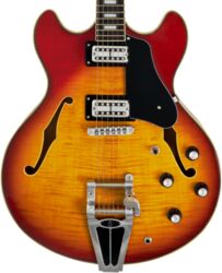 Semi hollow elektriche gitaar Sire Larry Carlton H7T - Cherry sunburst