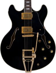 Semi hollow elektriche gitaar Sire Larry Carlton H7T - Black