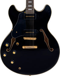 Semi hollow elektriche gitaar Sire Larry Carlton H7V LH - Black