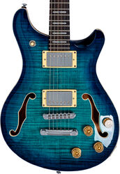 Semi hollow elektriche gitaar Sire Larry Carlton Q7 Hollow - transparent blue