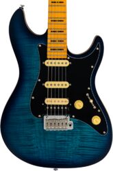 Elektrische gitaar in strat vorm Sire Larry Carlton S7 FM New Gen - Transparent Blue Satin