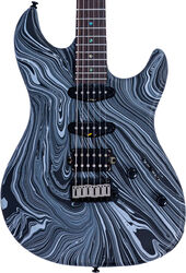 Elektrische gitaar in strat vorm Sire Larry Carlton S7 SW - Black Swirl