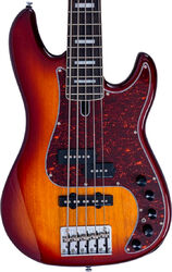 Solid body elektrische bas Sire Marcus Miller P7 New Gen (5-String) - tobacco sunburst