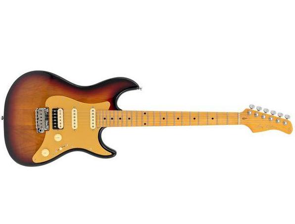 Elektrische gitaar in strat vorm Sire Larry Carlton S7 HSS New Gen - 3 tone sunburst