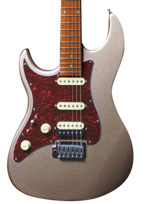 Elektrische gitaar in str-vorm Sire Larry Carlton S7 LH - Champagne gold metal
