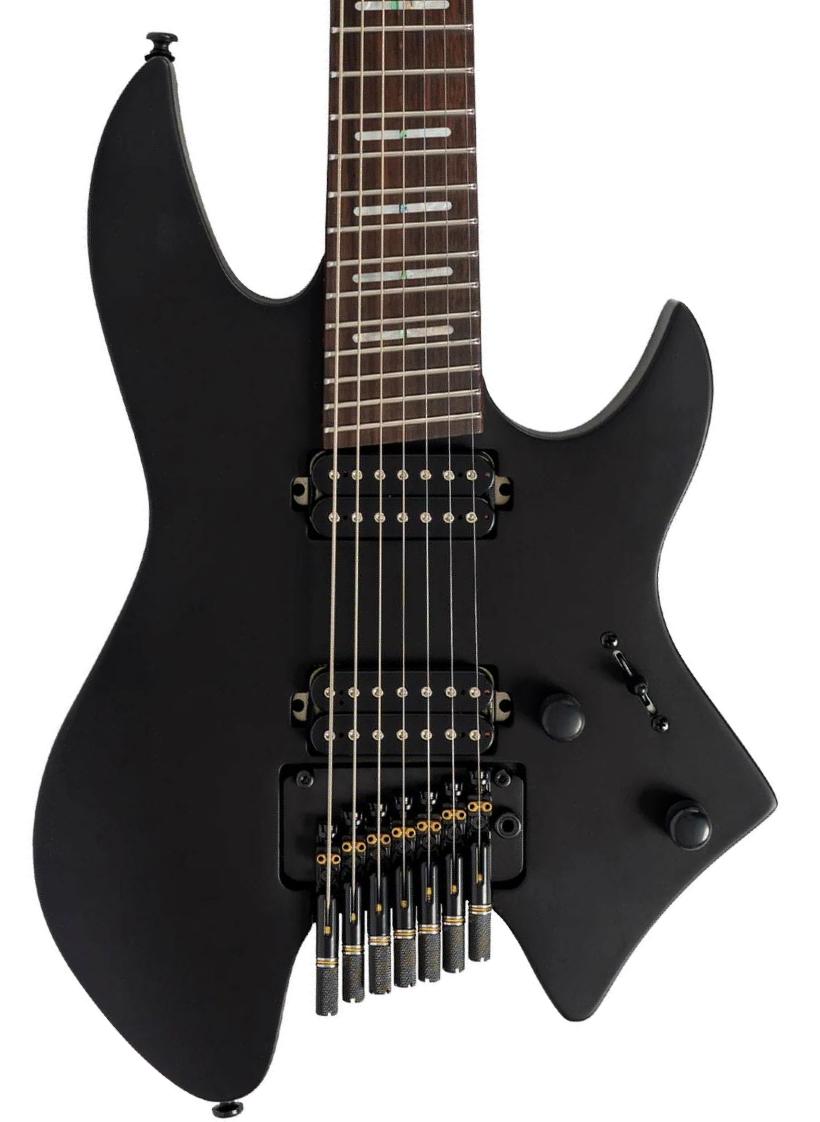 Multi-scale gitaar Sire Larry Carlton X6 Headless 7-String - Black satin