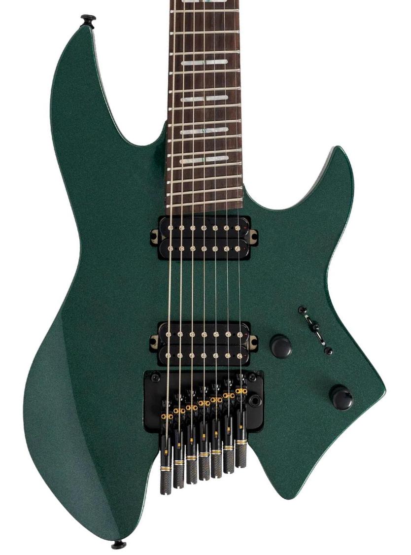 Multi-scale gitaar Sire Larry Carlton X6 Headless 7-String - Metallic green