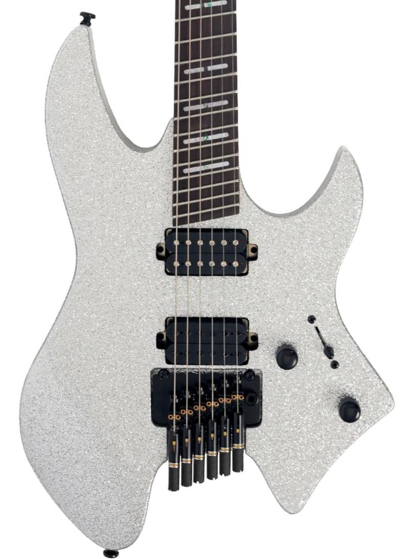 Multi-scale gitaar Sire Larry Carlton X6 Headless - Silver sparkle