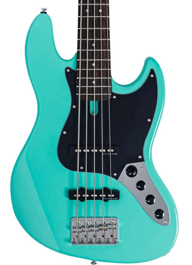 Solid body elektrische bas Sire Marcus Miller V3 New Gen (5-String) - Mild Green
