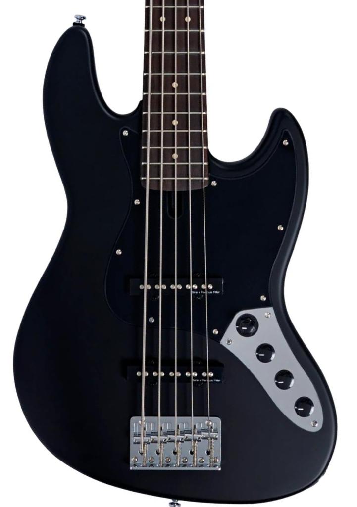 Solid body elektrische bas Sire Marcus Miller V3 New Gen (5-String) - black satin