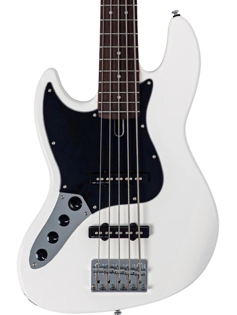 Solid body elektrische bas Sire Marcus Miller V3 New Gen LH (5-String) - antique white