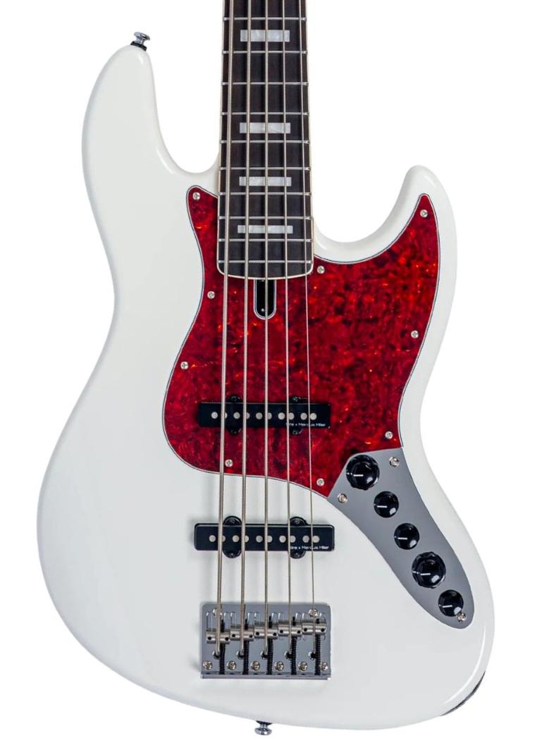 Solid body elektrische bas Sire Marcus Miller V7 Alder New Gen 5ST (5-String) - antique white