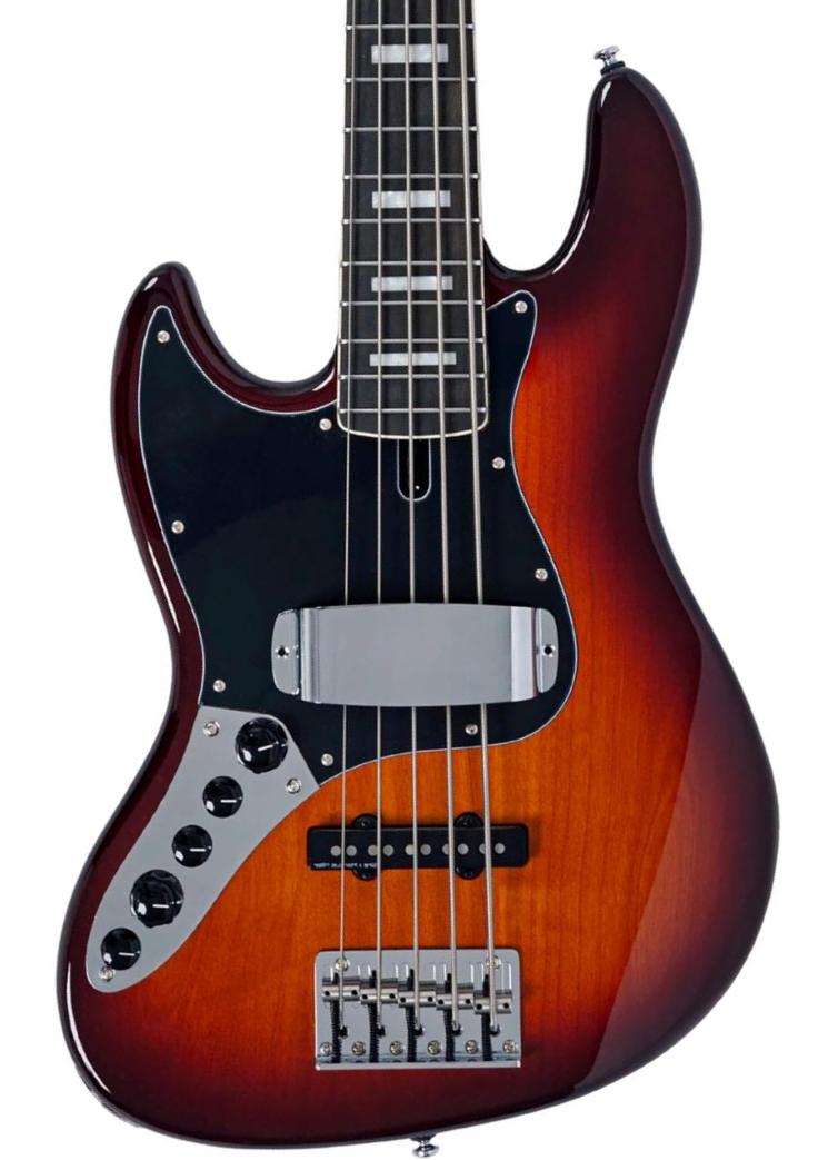 Solid body elektrische bas Sire Marcus Miller V7 Alder New Gen 5ST LH (5-String) - tobacco sunburst