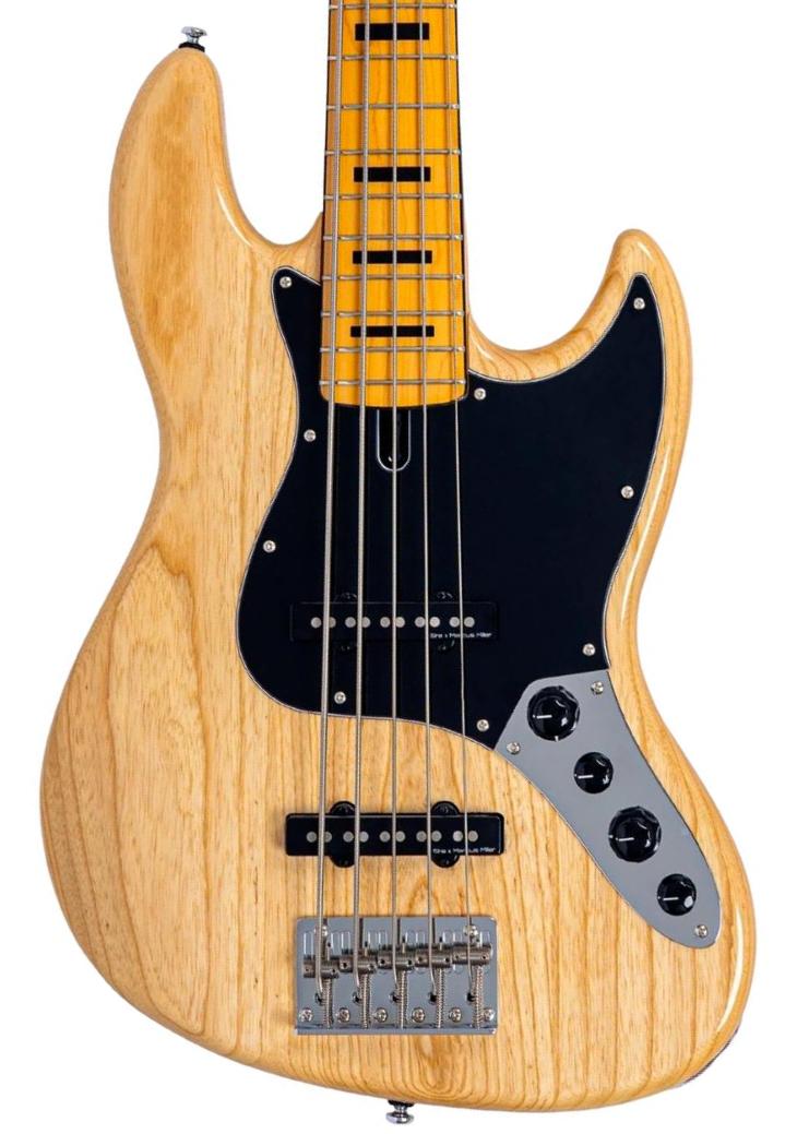 Solid body elektrische bas Sire Marcus Miller V7 Vintage Ash New Gen (5-String) - natural