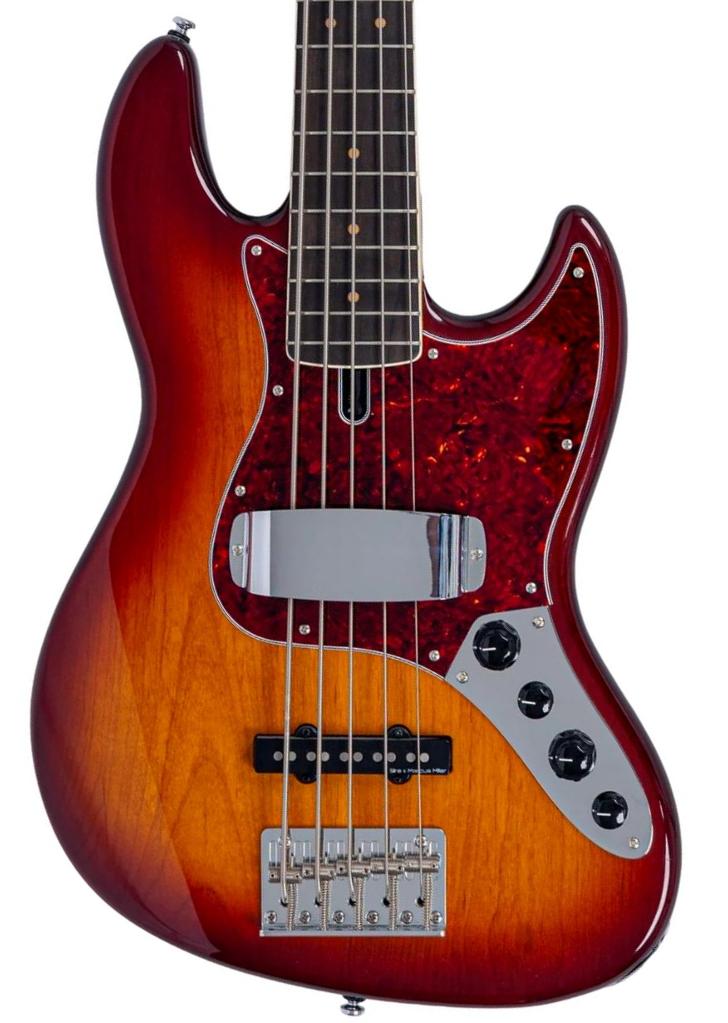 Solid body elektrische bas Sire Marcus Miller V7 Vintage New Gen (5-String) - tobacco sunburst