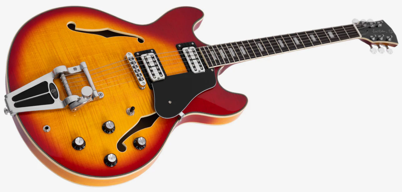 Sire Larry Carlton H7t Signature 2h Ht Eb - Cherry Sunburst - Semi hollow elektriche gitaar - Variation 2