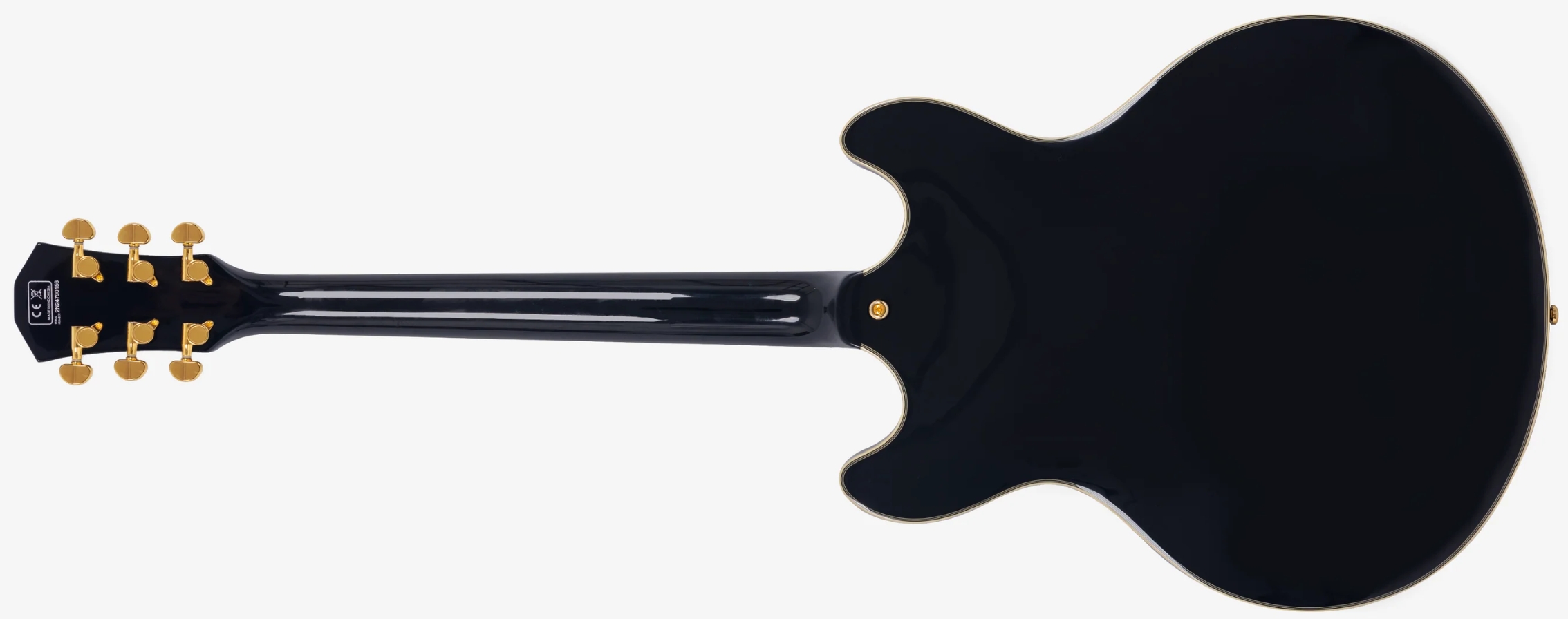 Sire Larry Carlton H7v Lh Signature Gaucher 2s P90 Ht Eb - Black - Semi hollow elektriche gitaar - Variation 1