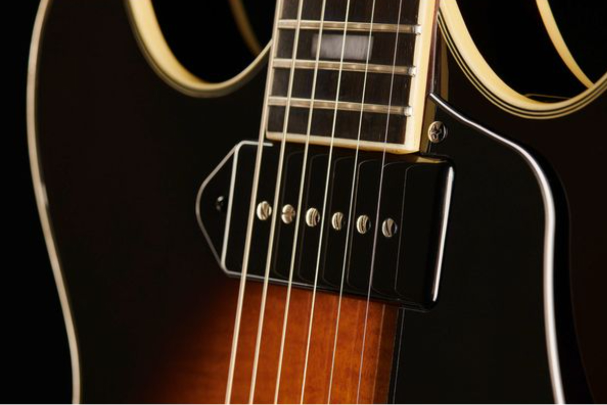 Sire Larry Carlton H7v Lh Signature Gaucher 2s P90 Ht Eb - Vintage Sunburst - Linkshandige elektrische gitaar - Variation 3
