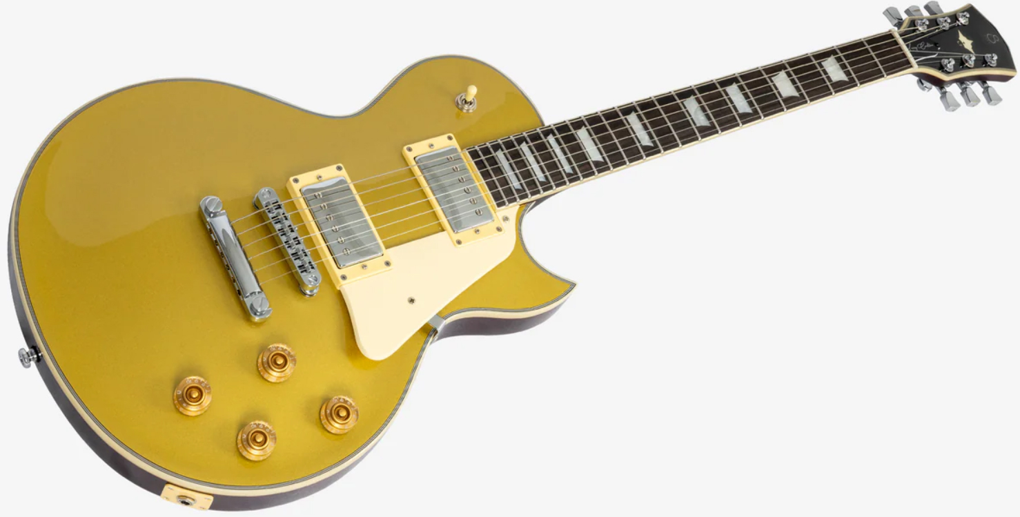 Sire Larry Carlton L7 Lh Gaucher New Gen 2h Ht Eb - Metallic Gold - Single cut gitaar - Variation 2