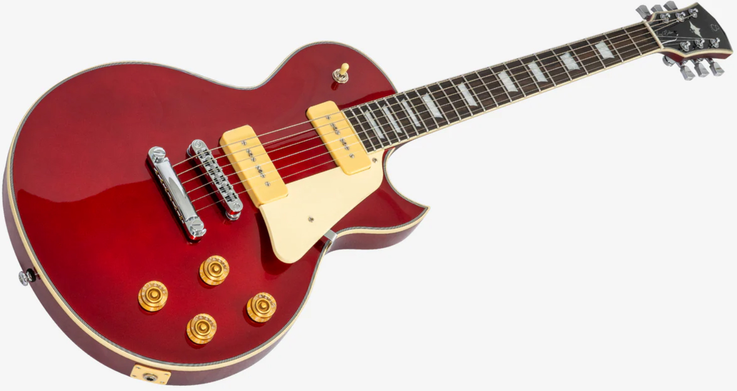 Sire Larry Carlton L7v New Gen 2s P90 Ht Eb - Candy Apple Red - Single cut gitaar - Variation 2