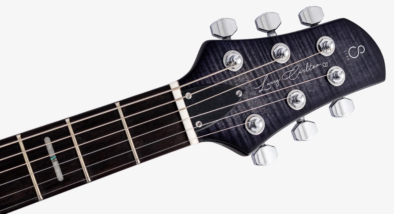 Sire Larry Carlton Q7 Hollow 2h Ht Eb - Transparent Black - Semi hollow elektriche gitaar - Variation 3