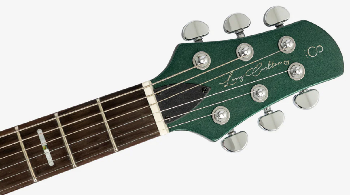 Sire Larry Carlton Q7 Lh Gaucher 2h Trem Eb - Metallic Green - Double cut gitaar - Variation 3