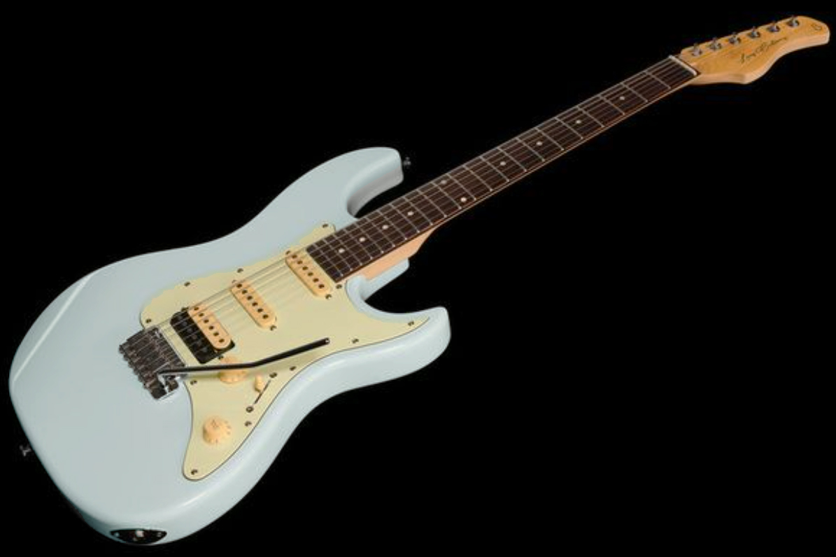 Sire Larry Carlton S3 Lh Signature Gaucher Hss Trem Rw - Sonic Blue - Linkshandige elektrische gitaar - Variation 1