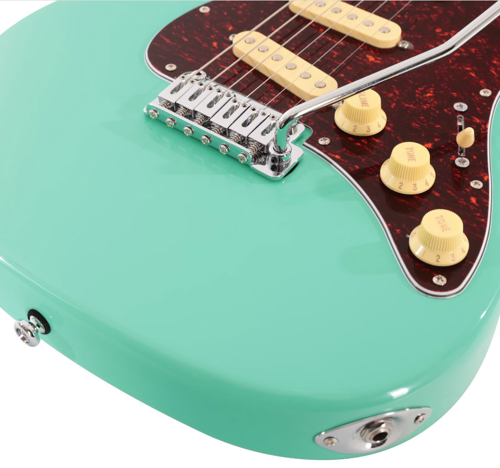 Sire Larry Carlton S3 Sss Lh Signature Gaucher 3s Trem Rw - Mild Green - Elektrische gitaar in Str-vorm - Variation 4