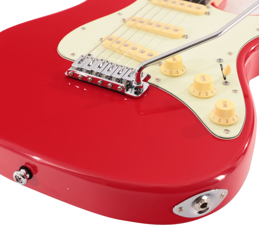 Sire Larry Carlton S3 Sss Lh Signature Gaucher 3s Trem Rw - Dakota Red - Elektrische gitaar in Str-vorm - Variation 4