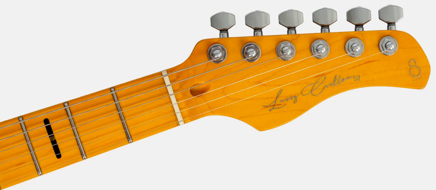 Sire Larry Carlton S7 Fm New Gen Hss Trem Mn - See Through Red - Elektrische gitaar in Strat vorm - Variation 3
