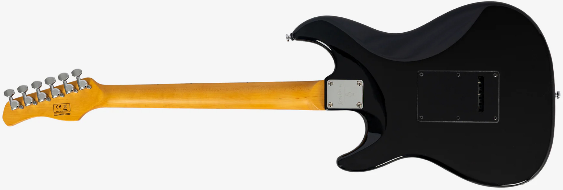 Sire Larry Carlton S7 Hss Lh Gaucher New Gen Trem Mn - Black - Elektrische gitaar in Strat vorm - Variation 1