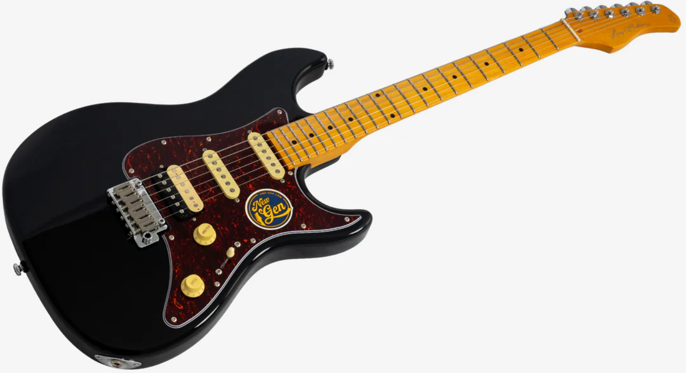 Sire Larry Carlton S7 Hss Lh Gaucher New Gen Trem Mn - Black - Elektrische gitaar in Strat vorm - Variation 2