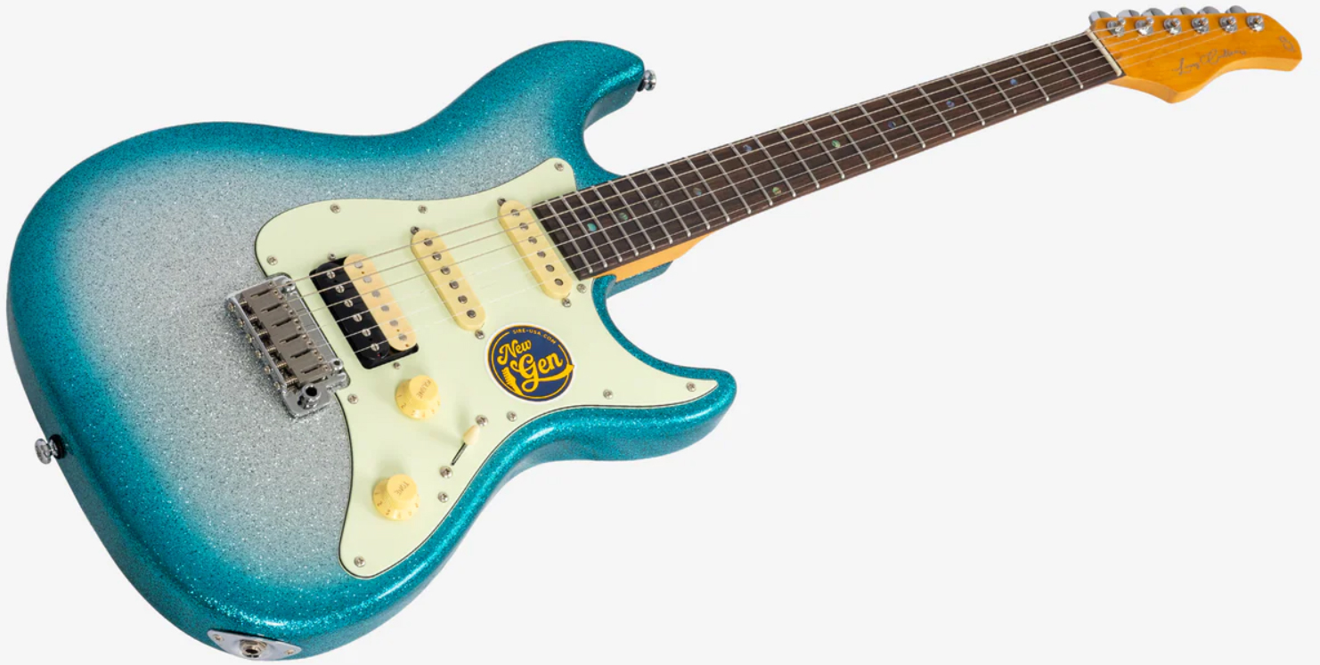 Sire Larry Carlton S7 Hss Lh Gaucher New Gen Trem Rw - Skyburst Sparkle - Elektrische gitaar in Strat vorm - Variation 2