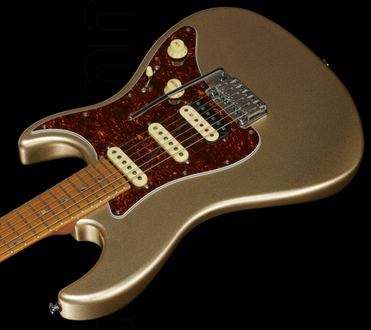 Sire Larry Carlton S7 Signature Hss Trem Rw - Champagne Gold Metal - Elektrische gitaar in Str-vorm - Variation 2